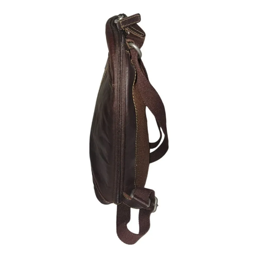 Jack Georges VOYAGER SMALL CONVERTIBLE BACKPACK/CROSSBODY Brown